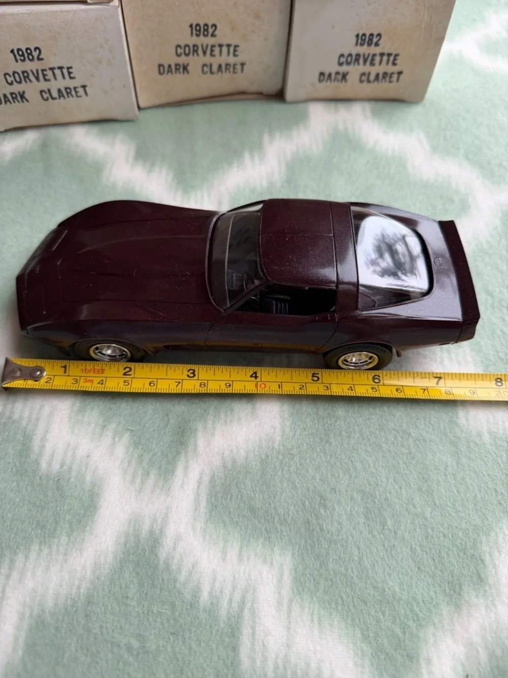 Vintage 1982 Corvette Original GM Promotional Model - Dark Claret NEW in box